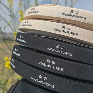 100 yards Roll Personalized Cotton Ribbon Tape Custom Printed with Your logo For Gift Wrap Handmade DIY Sewing Fabric