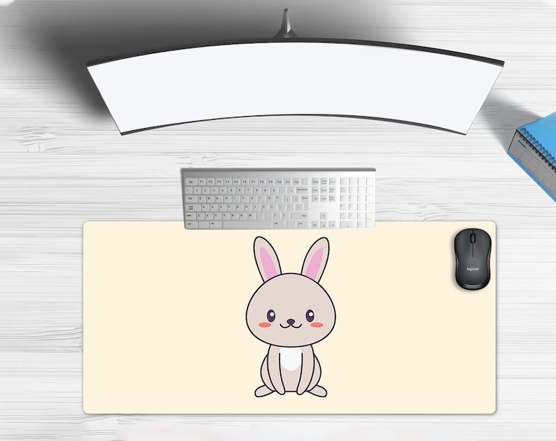 Big Non-Slip Mousepad for Gaming /& Keyboard Cartoon Mouse Pad Rabbit Mouse Pad Cute Desk Pad Large desk mat, Gaming Mouse Pad