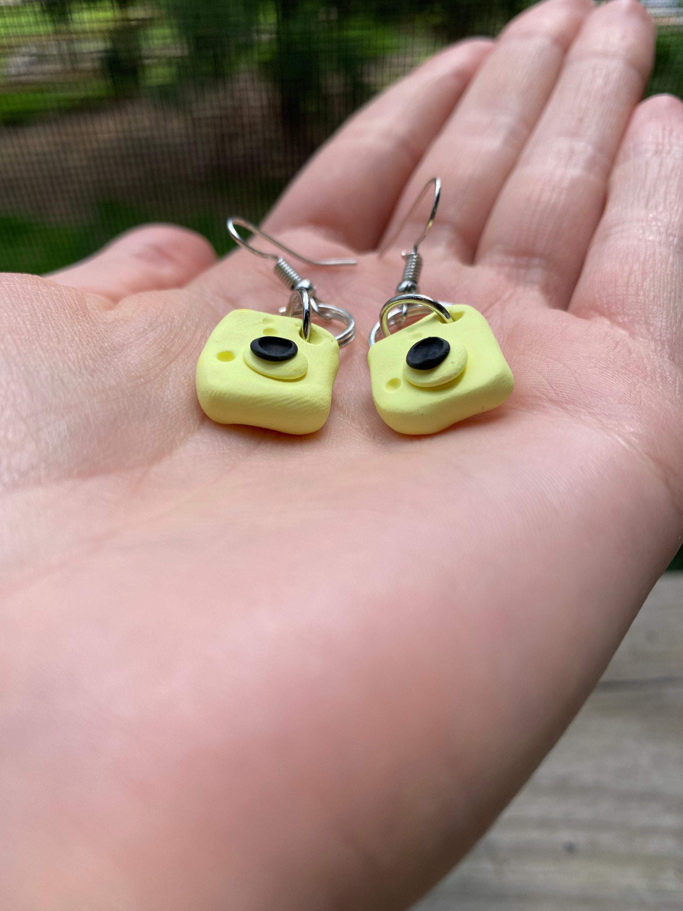 Handmade Polymer Clay Camera Earrings Etsy