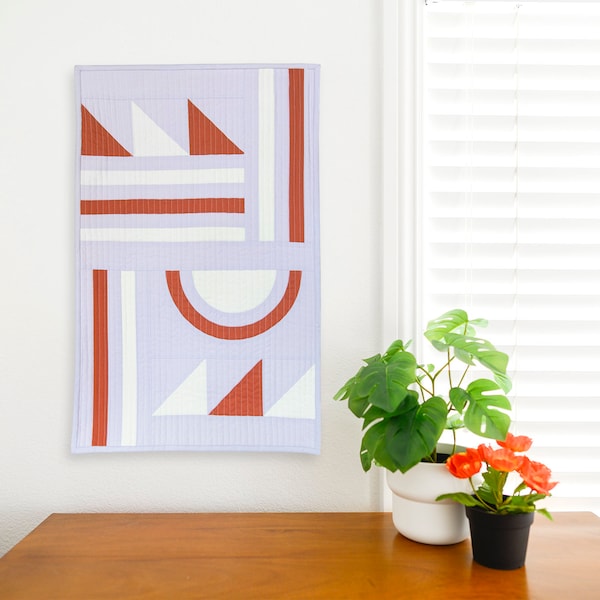Modern Quilt Wall Hanging Etsy