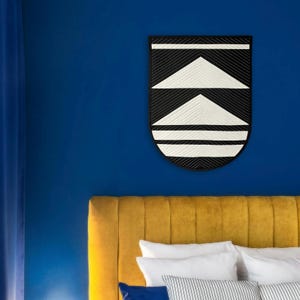 Quilted Wall Hanging 023 - handmade minimalist geometric modern wall quilt hanging
