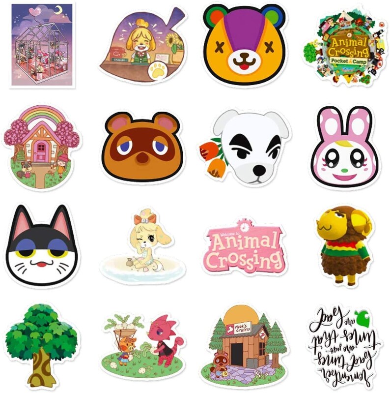 Animal Crossing stickers random selection of 5