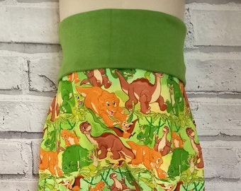 Dinosaur Harem Pants (2-3yr): Unisex French Terry Trousers