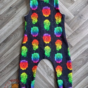 Rainbow rompers, Rainbow safari, Rainbow animal overalls, Rainbow animal dungeree, kid&#39;s rainbow overitall, Safari dungaree, safari romper,