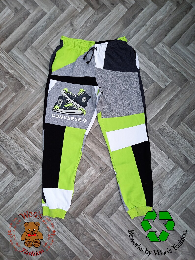 Reworked Sweatpants Reworked Joggers Upcycled Joggers - Etsy UK