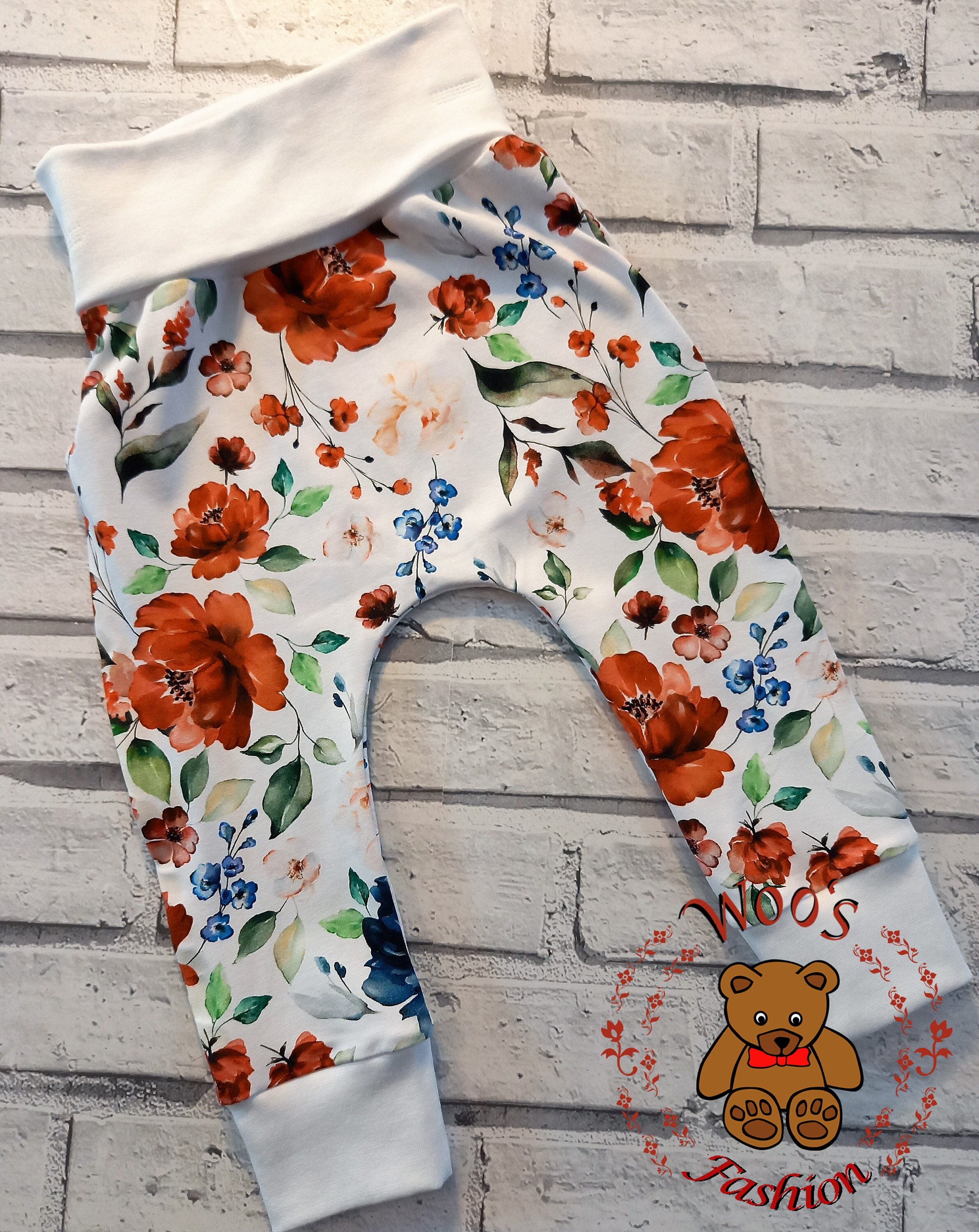 Baby girl floral pants clearance