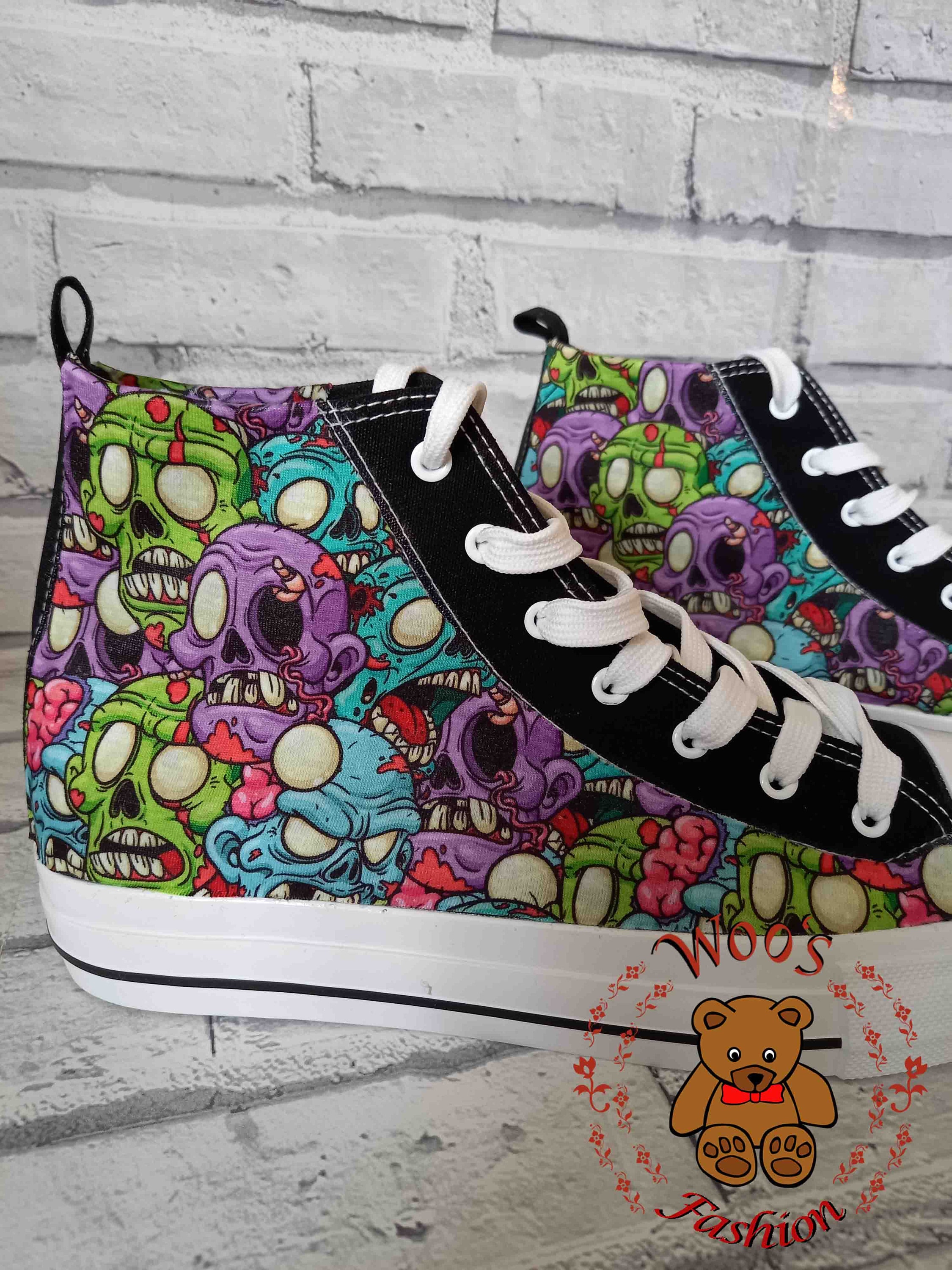 Zombie Shoes, Zombie Boots, Zombies, Ladies Shoes, Hi Rise Shoes, Gift