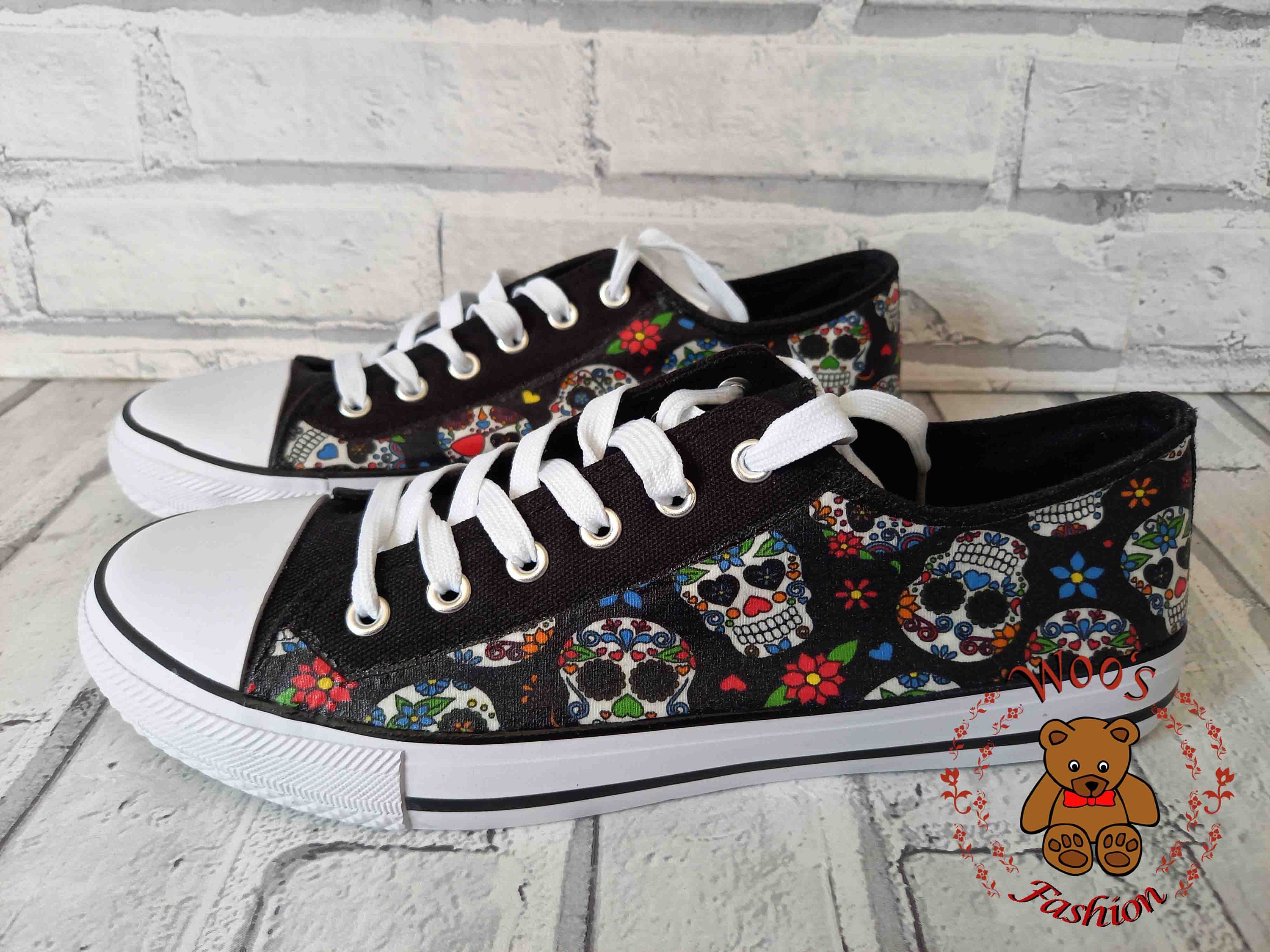 SUGAR SKULL CANVAS SHOES SUGAR SKULL CANVAS SHOES
