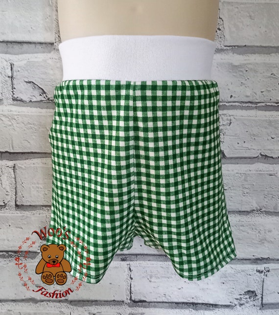 Girls Gingham School Dress With Modesty Shorts, School Dress, Green Gingham  Dress, Modesty Shorts, Dress and Shorts, Kids School Dresses, 