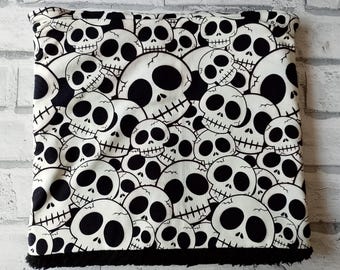 Cuello de calavera: calentador de cuello de felpa de peluche, accesorio gótico