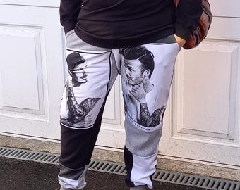 Kundenspezifische Patchwork-Jogger: Umweltfreundliche nachhaltige Jogginghose