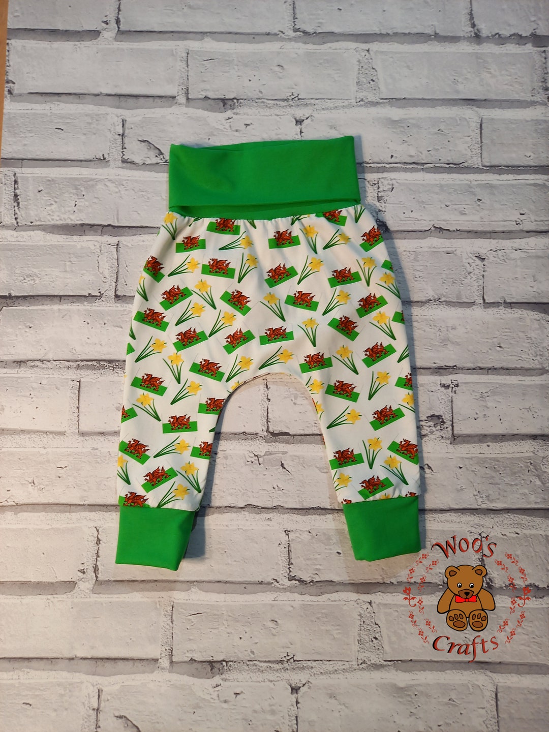 Welsh Themed Baby Leggings Welsh Harem Pants Welsh Baby Etsy UK