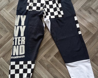 Reworked Madness sweatpants, Reworked joggers, upcycled joggers, upcycled sweatpants, patchwork joggers,  Madness  clothing joggers