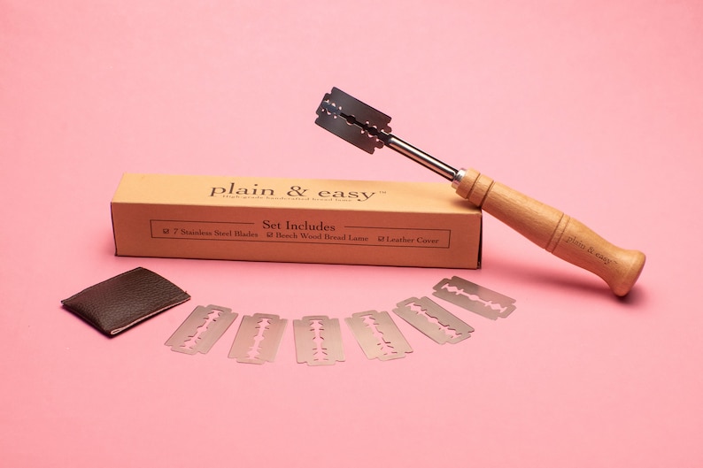 Plain & Easy Bread Lame Scoring Knife With 7 Stainless Steel Razors