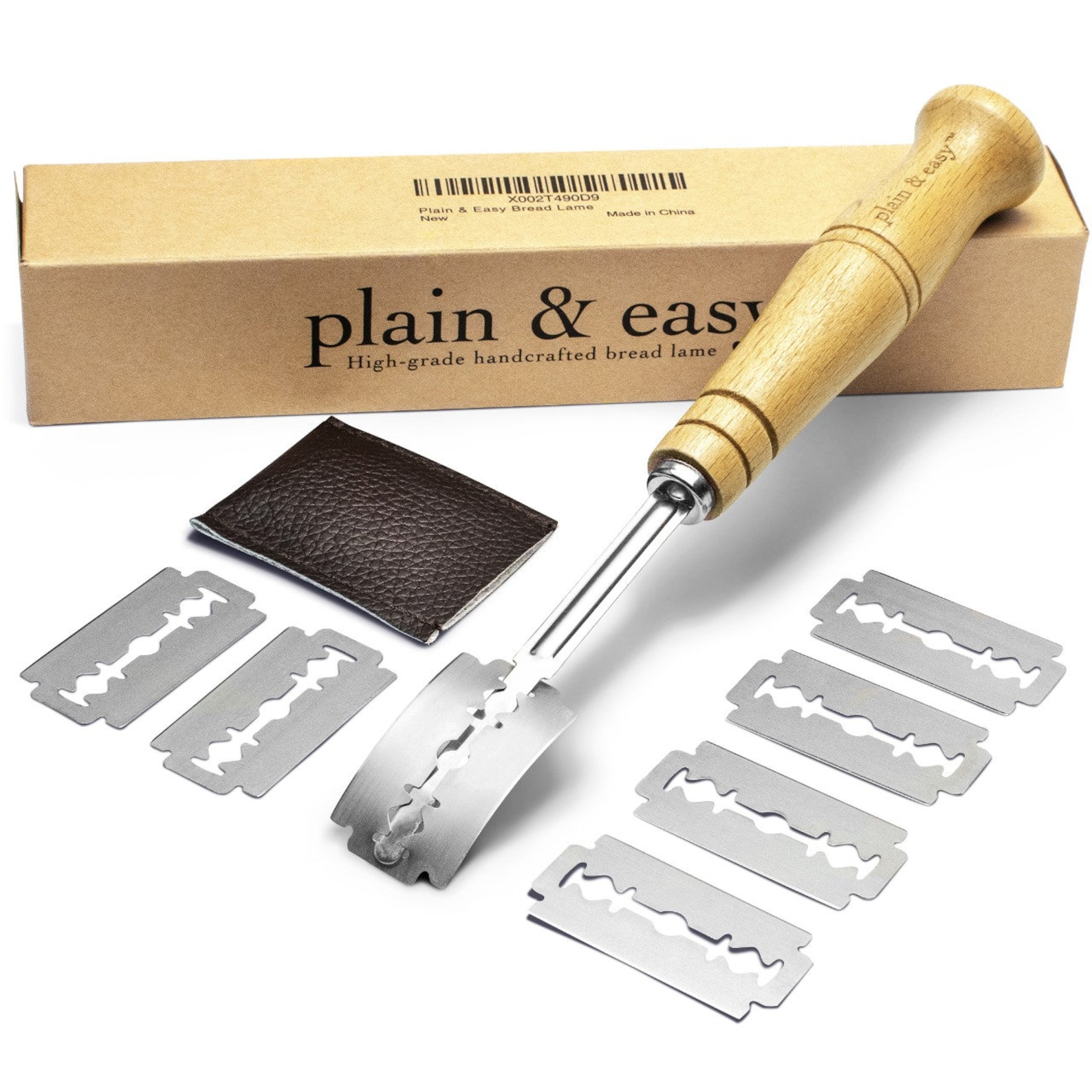 Plain & Easy Bread Lame Scoring Knife With 7 Stainless Steel Razors