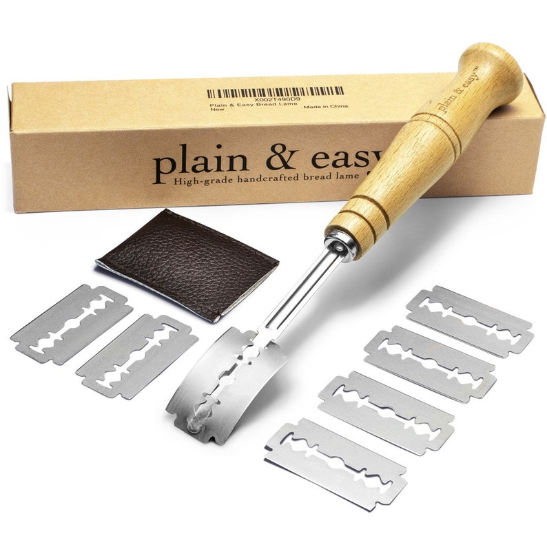 Plain & Easy Bread Lame Scoring Knife With 7 Stainless Steel Razors