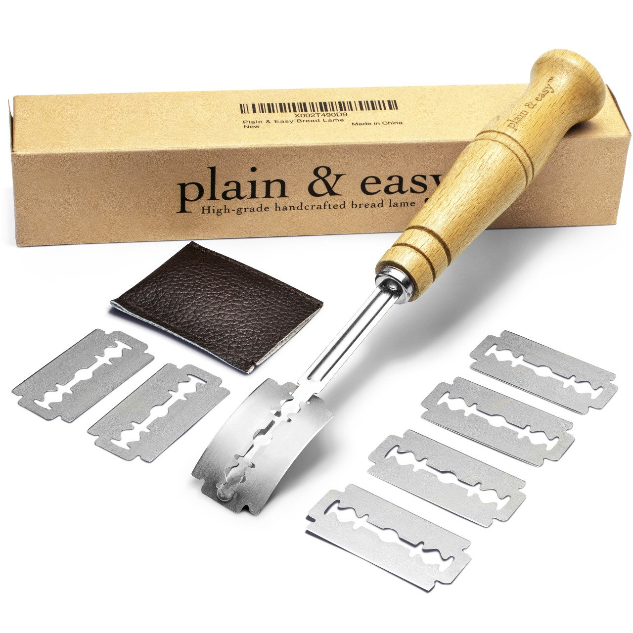Plain & Easy Bread Lame Scoring Knife With 7 Stainless Steel Razors