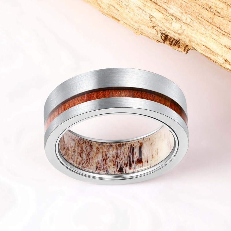 Mens Wedding Band Titanium Etsy
