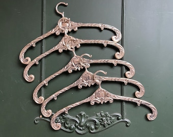 Bridal Hanger, Brass Wedding Dress Hanger, Vintage Inspired Gold Hanger, Ornate Bridal Gown Display, Heirloom Wedding Gift