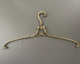 Wedding Dress Hanger, Brass Bridal Hanger, Handmade Wedding Hanger, Vintage Inspired Bridal Accessory