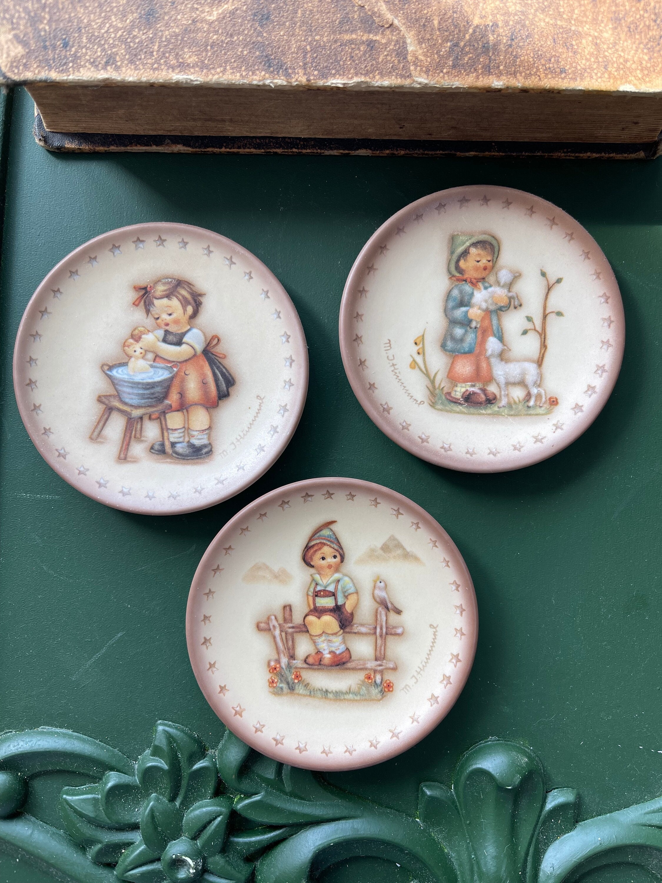 Vintage Hummel Plates 1990, 1992, 1993 Maria Innocentia Designs 