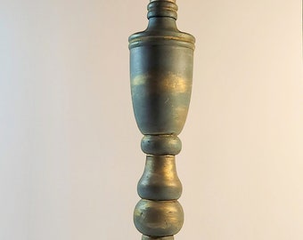 Antique decorative finial in green and gold