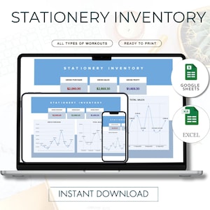 Inventory Tracker Spreadsheet &Inventory Management Inventory Log List Order Tracker Small Business Inventory Template Google Sheets Excel