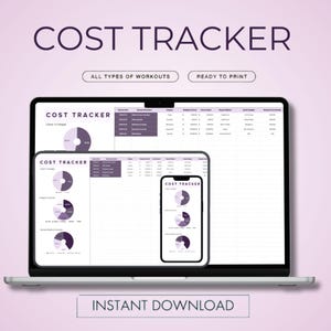 Cost Tracker & Dashboard Spreadsheet, Google Sheets Template, Business Expense Tracker, Budget Planner, Project Cost Management