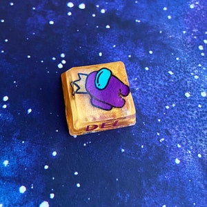 Among us niestandardowe żywiczne nakładki na klawisze impostor space gamer gaming mechaniczna klawiatura cherry mx