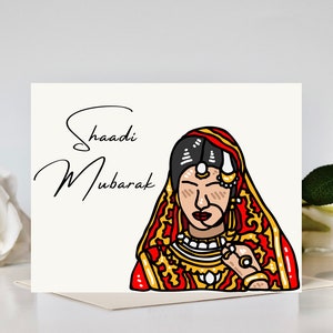 Carte de mariage - Shaadi Mubarak