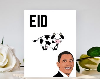 Eid Mubarak Card - Eid Moo Barack