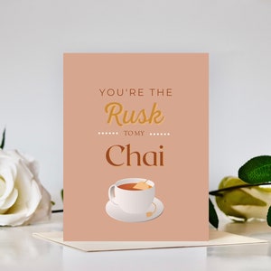 Tarjeta de amistad Chai Rusk