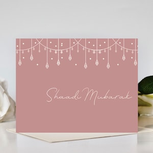 Carte de mariage - Shaadi Mubarak