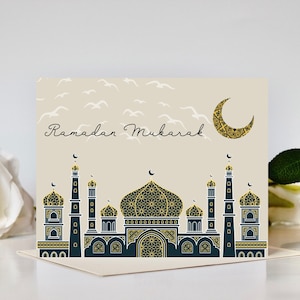 Cartão Ramadan Mubarak - Mesquita Azul