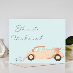 Shaadi Mubarak - Hochzeitskarte