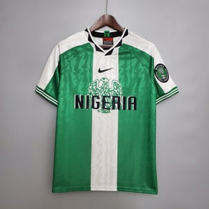 Retro Jersey Nigeria Okocha 1996 Jersey, Personalization name and number 1996 Okocha retro jersey classic shirt, Retro Football Shir