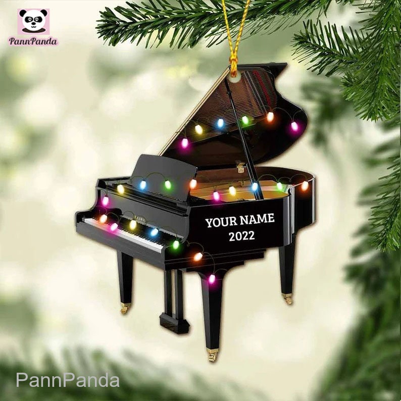 Piano christmas ornament personalized Clearance
