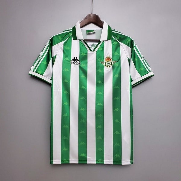 Retro Real Betis Jersey 1995-97 Home Vintage Soccer Jersey Classic Football Shirt