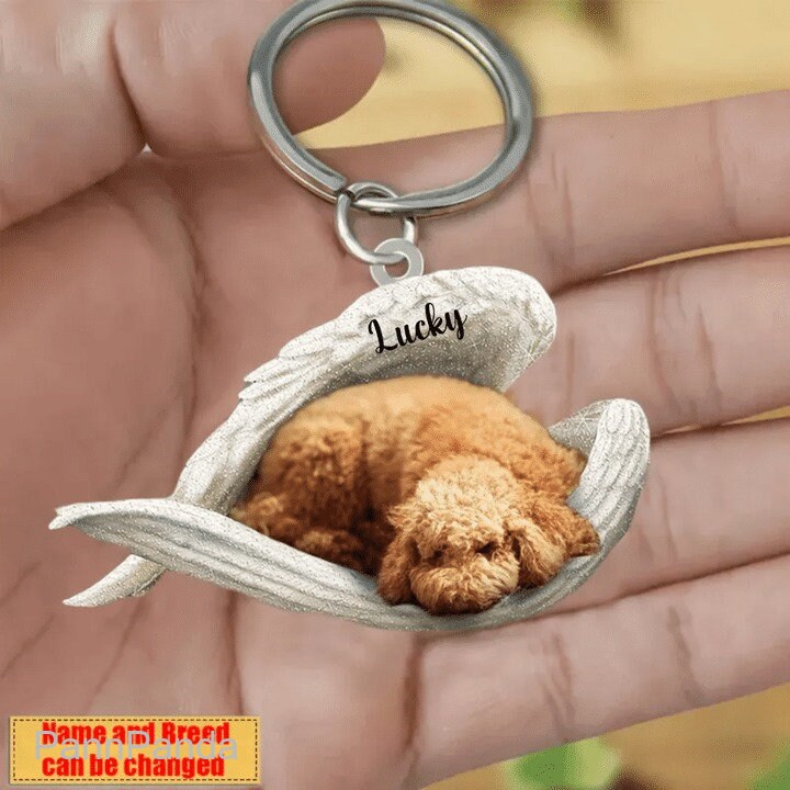 Q version poodle dog leather key ring / six colors [free engraving English  characters] - Shop willy1010 Keychains - Pinkoi