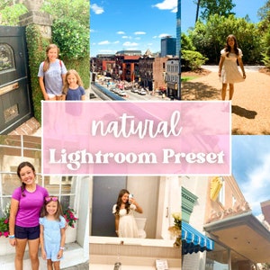 Natural Lightroom Preset, Aesthetic Preset, Instagram Filter, Preppy Preset, Best Presets, That Girl Aesthetic Preset