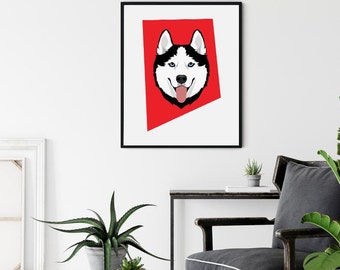 Husky vector art