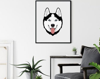 Husky vector art