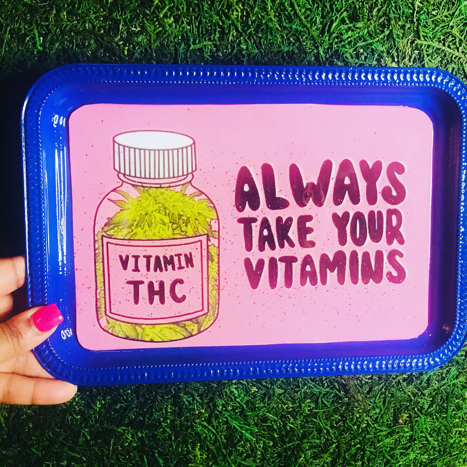 Rolling tray Vitamins cute rolling tray girly rolling Etsy