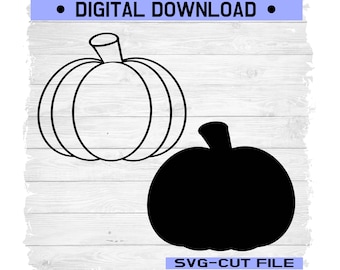 Pumpkin SVG, SVG, Basic Pumpkin, Fall Pumpkin Svg, Digital Downloand, Svg Files, Halloween, Instant Download, Cutting File,Silhouette,Cricut