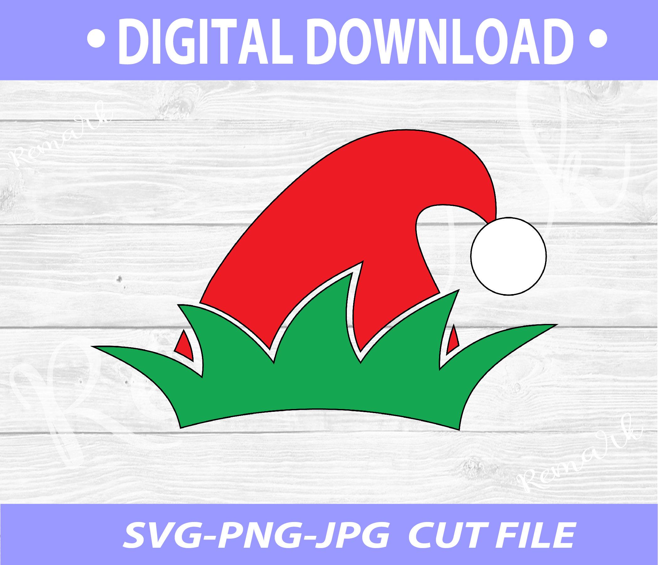 Elf Hat SVG, Christmas Svg, Elf Hat PNG, Christmas Elf, Christmas Elf ...