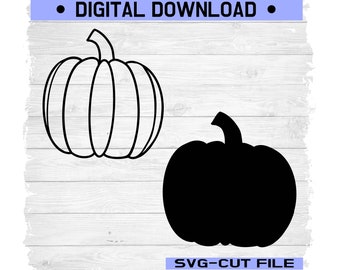 Pumpkin SVG, SVG, Basic Pumpkin, Fall Pumpkin Svg, Digital Downloand, Svg Files, Halloween, Instant Download, Cutting File,Silhouette,Cricut