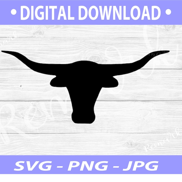 Texas Longhorn SVG / Longhorn SVG / Steer Head / Longhorn Skull / Country SVG / Farm Svg / Digital Download / Svg's  / Cut File / Tshirt Svg