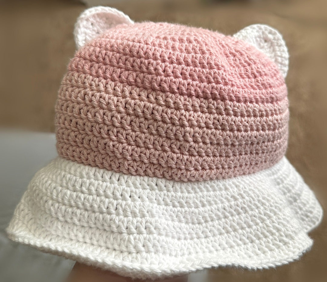 Cat Ear Bucket Hat Pattern Etsy