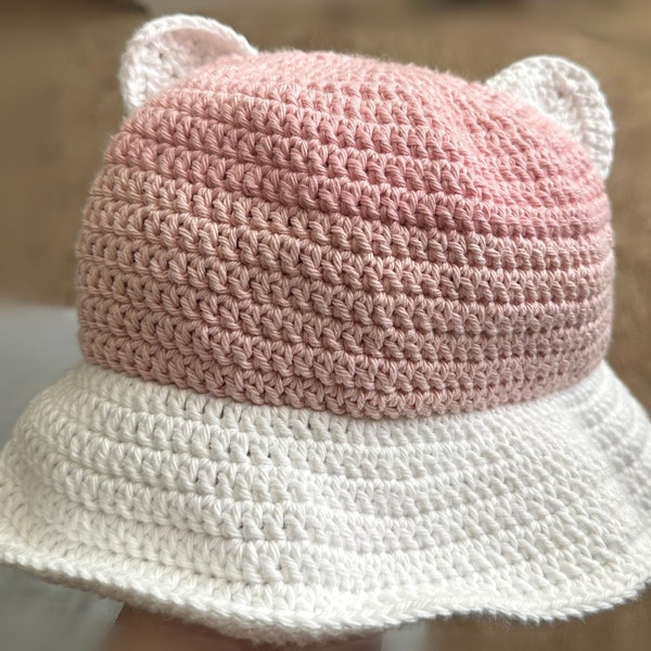 Cat Ear Bucket Hats Etsy