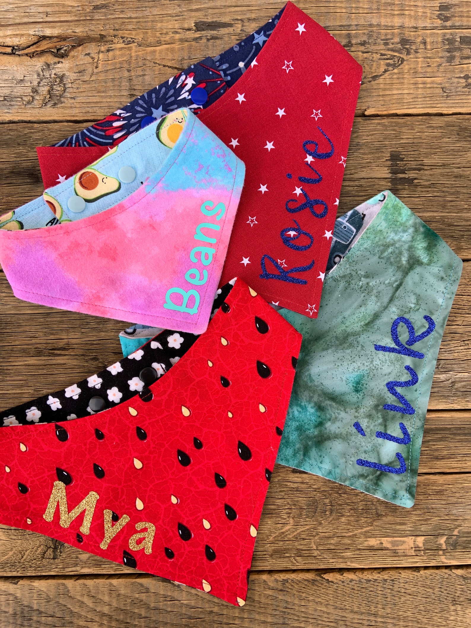 Hund Bandana Erdbeeren und Heidelbeeren reversible Hund Etsy